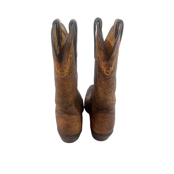 Tony Lama Ladies Santa Fe Bark Wingtip Vaquero VF6004 Cowboy Boots Size 6B Brown - Picture 6 of 9